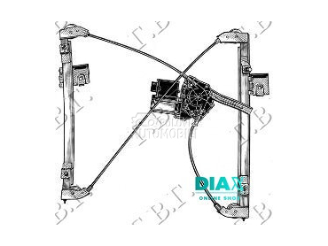 PODIZAC PREDNJEG PROZORA 5 VRA za Volkswagen Polo od 1999. do 2001. god.