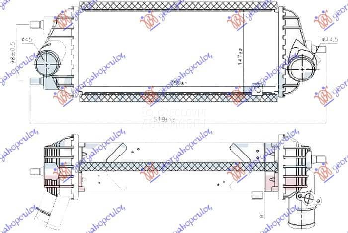 HLADNJAK INTERKULERA 1.7...
