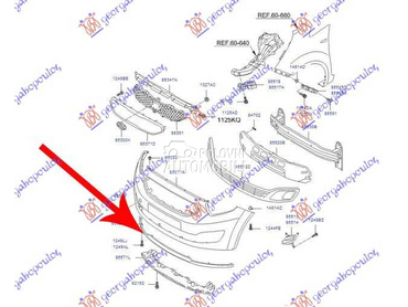 SPOJLER PREDNJEG BRANIKA za Kia Venga za 2010. god.