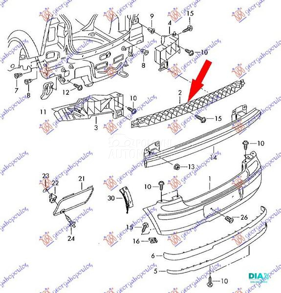 SINA ZADNJEG BRANIKA PLASTICNA