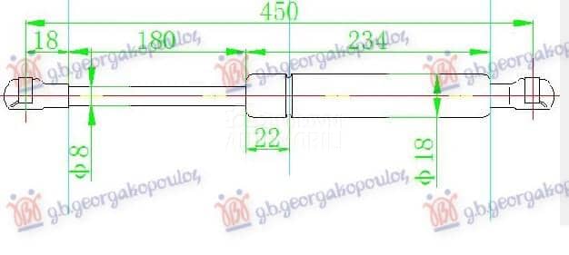 AMORTIZER GEPEK VRATA 385...