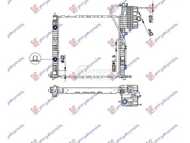 HLADNJAK MOTORA... za Mercedes Benz V Klasa od 1996. do 2004. god.