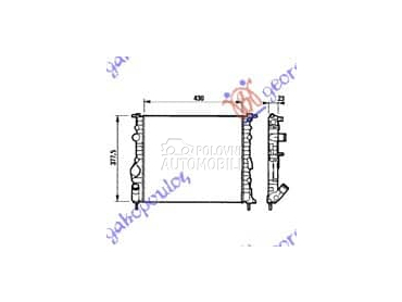 HLADNJAK MOTORA BENZIN za Nissan Kubistar od 2003. do 2009. god.