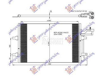 HLADNJAK KLIME... za Volvo C30 od 2007. do 2010. god.