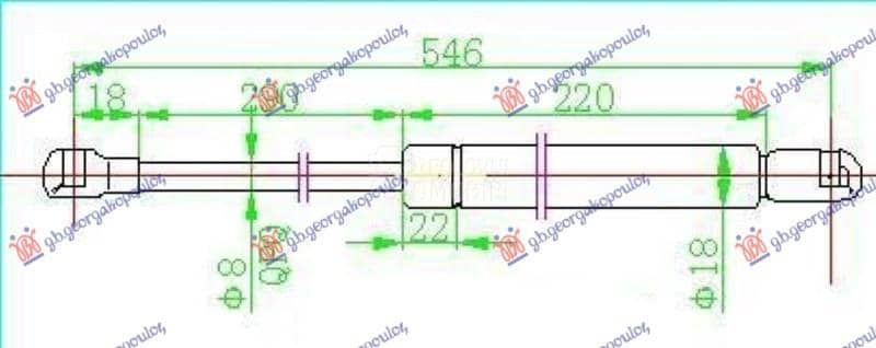 AMORTIZER GEPEK VRATA 5...