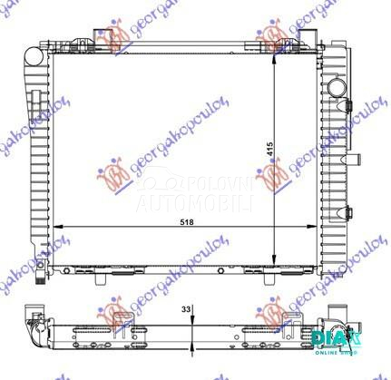HLADNJAK MOTORA 2.0/2.3 KOMPRE