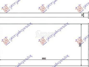 HLADNJAK INTERKULERA... za Fiat Scudo od 1995. do 2004. god.