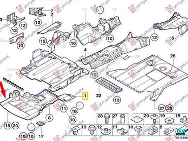 ZASTITA MOTORA (BENZIN) PLASTI za BMW Serija 3 od 2002. do 2005. god.