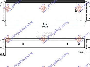 HLADNJAK INTERKULERA 2.0 TD 03 za BMW Serija 3 od 2003. do 2006. god.