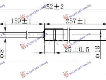 AMORTIZER HAUBE 290 njutna za Hyundai Coupe od 2001. do 2007. god.