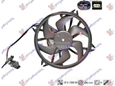 VENTILATOR KOMPLET (23 PIN) za Peugeot 407 od 2004. do 2010. god.