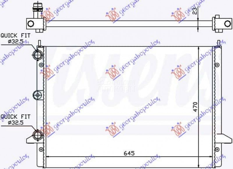 HLADNJAK MOTORA 2.3 i/16V...