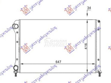 HLADNJAK MOTORA 1.4 8V 1.6... za Fiat Doblo od 2005. do 2009. god.