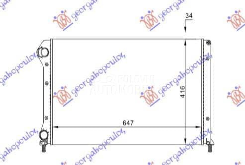 HLADNJAK MOTORA 1.4 8V 1.6...