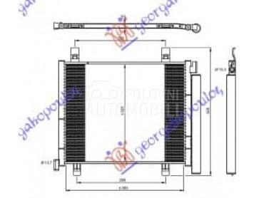 HLADNJAK KLIME 1.0i 12V za Volkswagen up! od 2016. do 2019. god.