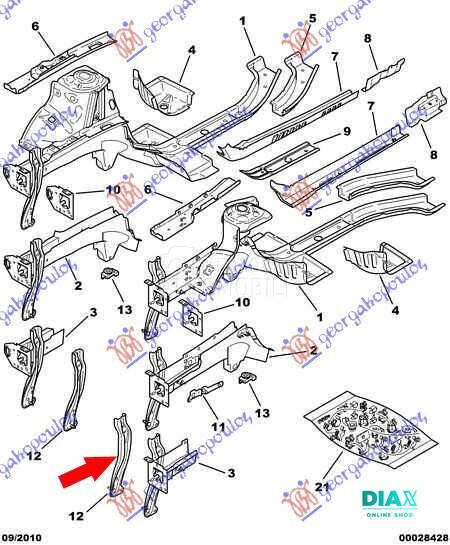 OKVIR FARA DONJI METALNI