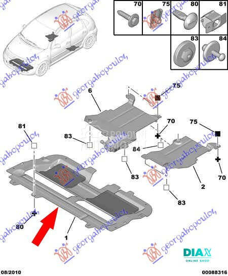 ZASTITA MOTORA PREDNJA PLASTIC