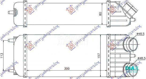 HLADNJAK INTERKULERA 1.6 HDi (