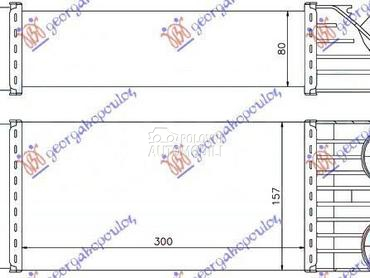 HLADNJAK INTERKULERA 1.6 HDi ( za Peugeot 1007 od 2005. do 2009. god.