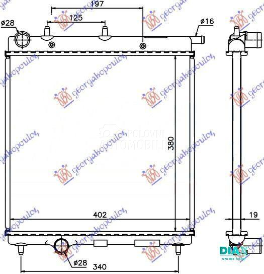 HLADNJAK MOTORA 1.4 BENZIN (AU