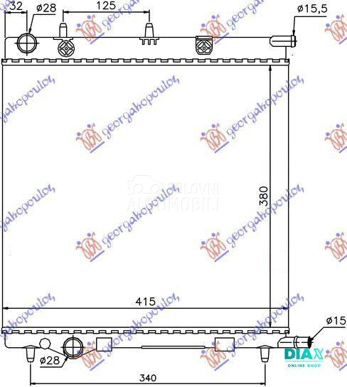 HLADNJAK MOTORA 1.1/1.4/1.6 BE