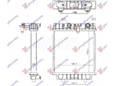 HLADNJAK MOTORA DODATNI... za Volkswagen Passat B8 od 2015. do 2019. god.