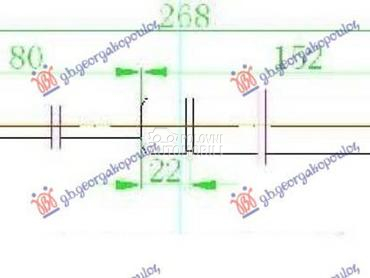 AMORTIZER GEPEK VRATA (SEDAN) za Nissan Primera od 2002. do 2008. god.