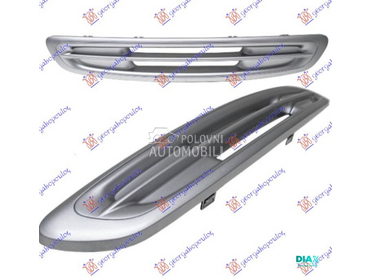 PVC MASKA SIVA (BEZ MAGLENKI) za Smart ForTwo od 1998. do 2007. god.