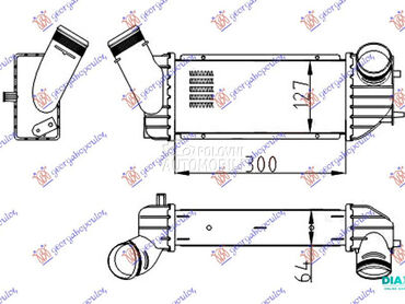 HLADNJAK INTERKULERA 2.0 HDi D za Citroen Berlingo od 2002. do 2008. god.