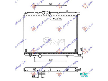 HLADNJAK MOTORA 1.6cc (38x55x1 za Citroen Xsara od 2000. do 2004. god.