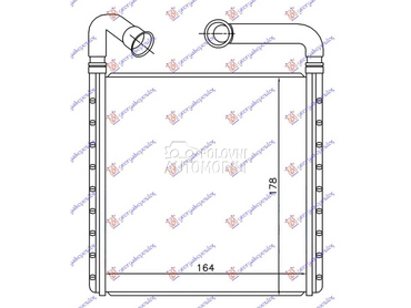 GREJAC KABINE (164x173x26) za Škoda Kodiaq od 2016. do 2021. god.