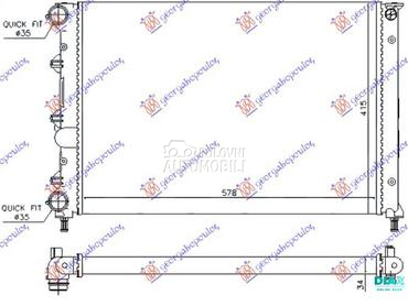 HLADNJAK MOTORA 1.6 16v TWIN S za Alfa Romeo 147 od 2000. do 2010. god.
