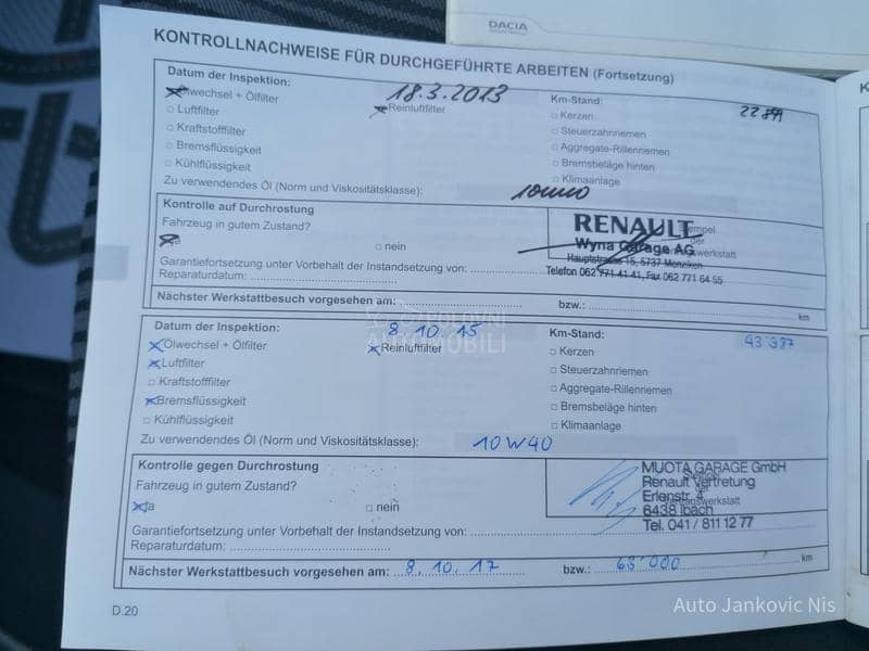Dacia Sandero 1.6i LAUREAT CH