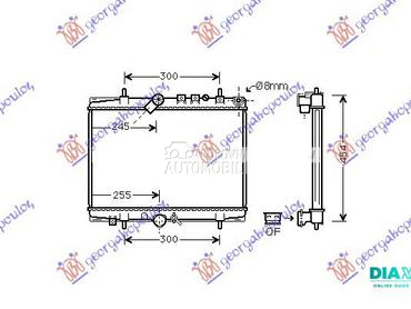 HLADNJAK MOTORA 2.2 HDi (MAN) za Citroen C5 od 2001. do 2004. god.
