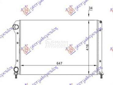 HLADNJAK MOTORA 1.4 8V 1.6... za Fiat Doblo od 2001. do 2005. god.