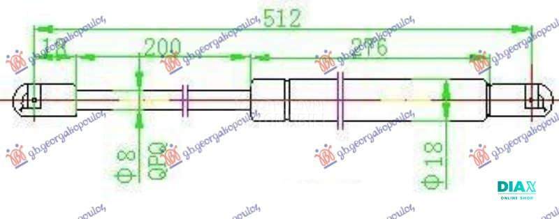 AMORTIZER GEPEK VRATA 5 VRATA