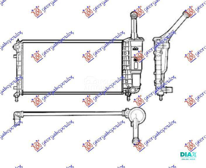 HLADNJAK MOTORA 1.2 8/16V (58x