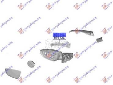 MIGAVAC U RETROVIZORU Levo za Hyundai i20 za 2024. god.