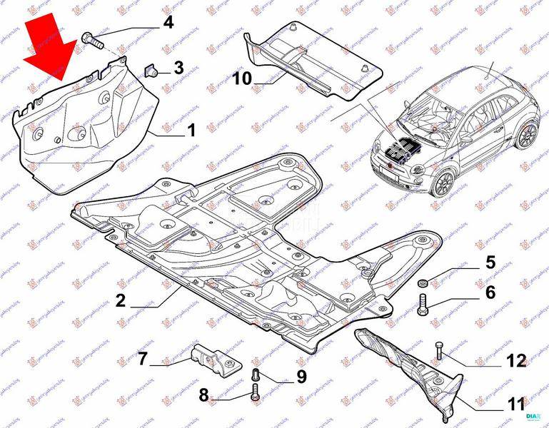 ZASTITA MOTORA ISPOD ALTENATOR