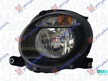 FAR ELEKTRICNI CRNI (MARELLI) za Fiat 500 od 2007. do 2015. god.