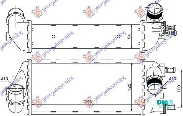 HLADNJAK INTERKULERA 1.3 JTD -