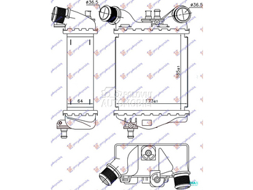HLADNJAK INTERKULERA ABARTH (1 za Fiat 500 od 2015. do 2025. god.