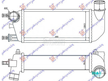 HLADNJAK INTERKULERA 1.3 JTDM- za Ford Ka od 2008. do 2016. god.