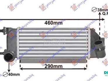 HLADNJAK INTERKULERA 1.3 MJTD za Fiat 500 od 2007. do 2015. god.
