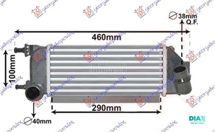 HLADNJAK INTERKULERA 1.3 MJTD
