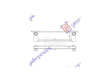 HLADNJAK INTERKULERA 2.2 CDi za Mercedes Benz V Klasa od 2004. do 2010. god.