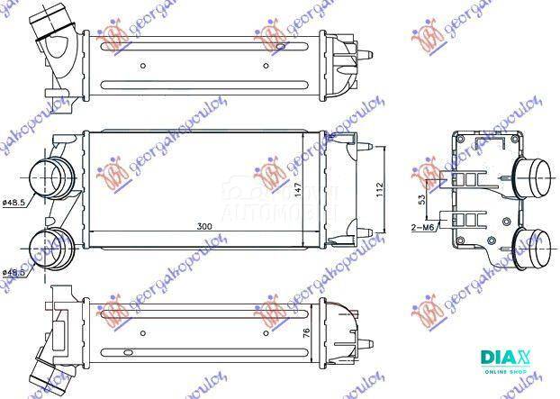 HLADNJAK INTERKULERA 1.6 HDI (