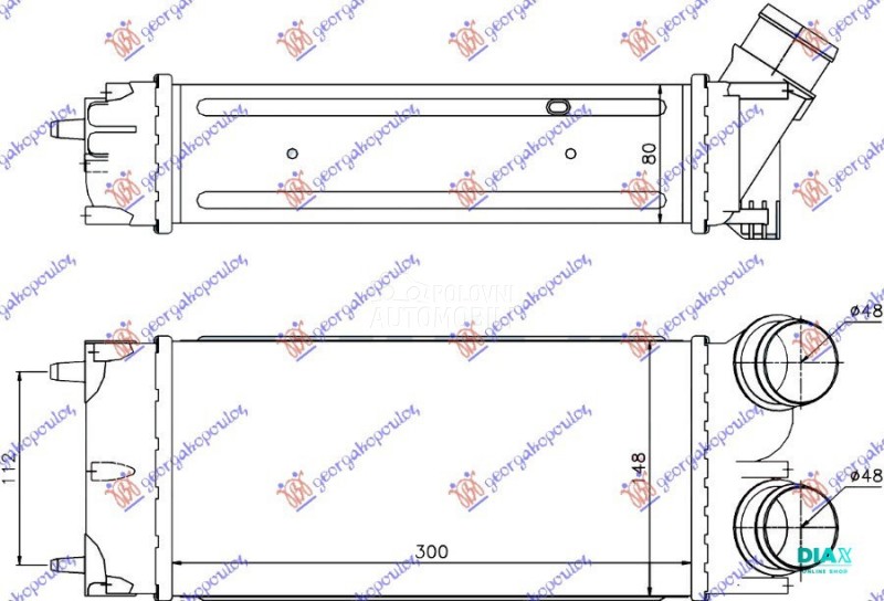 HLADNJAK INTERKULERA 1.6 HDI (