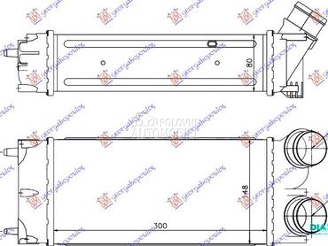 HLADNJAK INTERKULERA 1.6 HDI ( za Peugeot 3008 od 2013. do 2016. god.