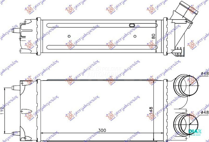 HLADNJAK INTERKULERA 1.6 HDI (